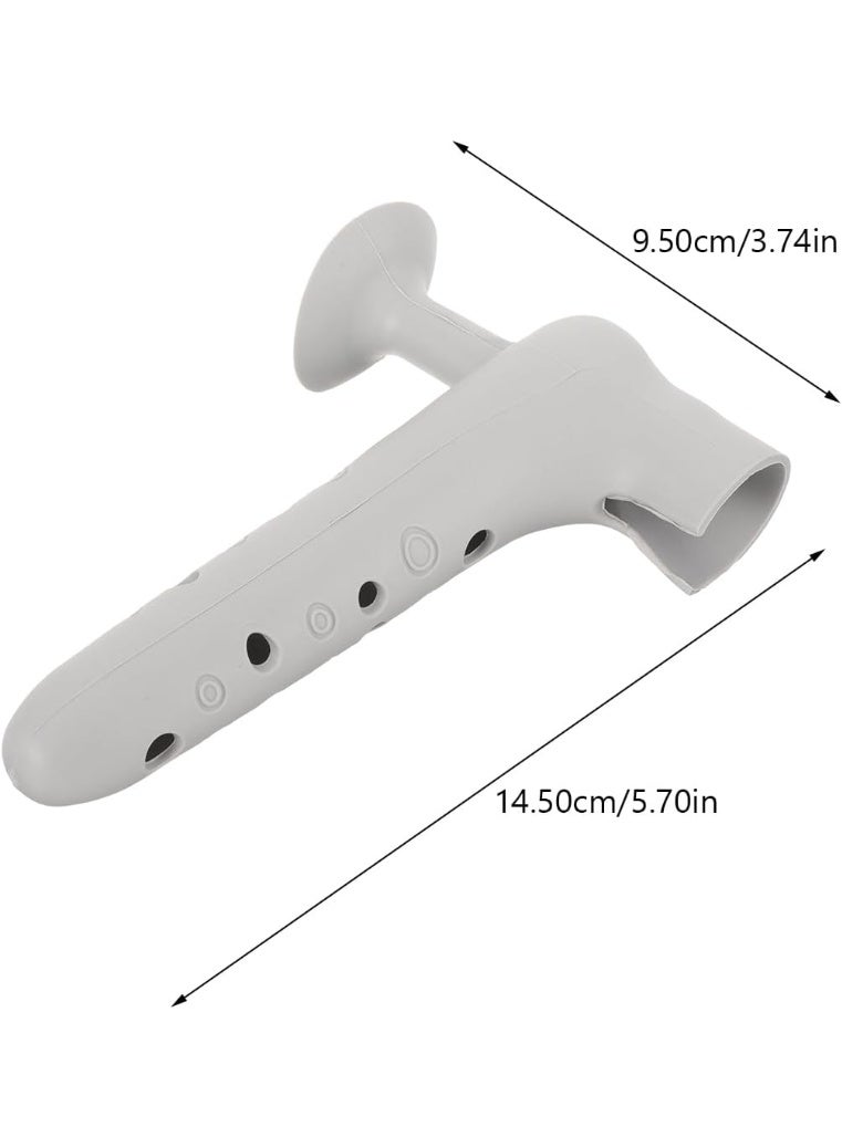 غطاء مقبض باب سيليكون مرن مع واقي جداري مدمج، يناسب أحجام مقابض متعددة، سهل التركيب، واقي مقبض باب مزخرف للمنزل والمكتب - Image 3